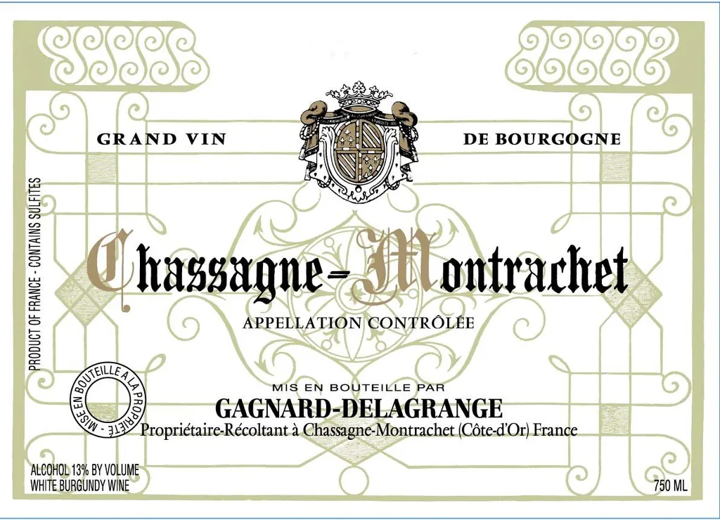 Chassagne Montrachet Blanc Bottle