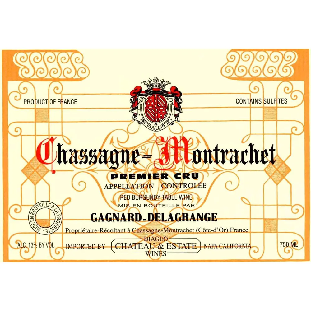 Chassagne Montrachet Premier Cru Rouge Bottle
