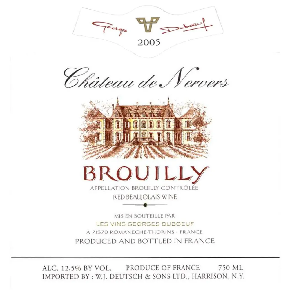 Brouilly Chateau de Nervers Bottle