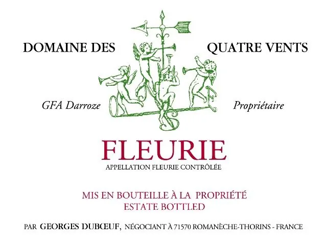 Fleurie Domaine des Quatre Vents Bottle