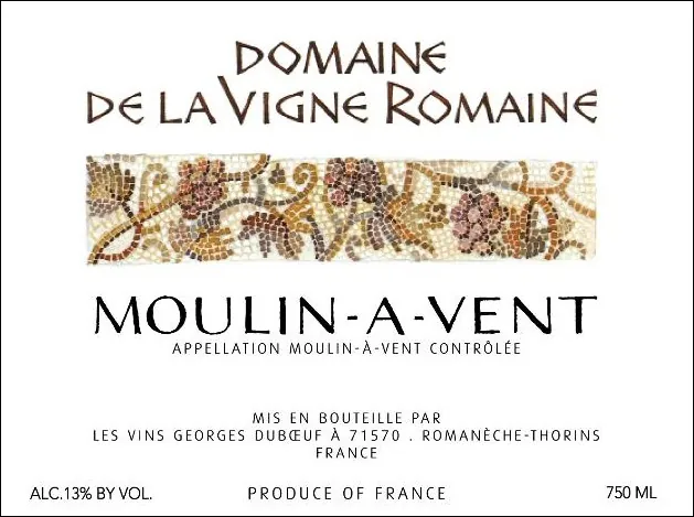 Moulin-a-Vent Domaine de la Vigne Romaine Bottle