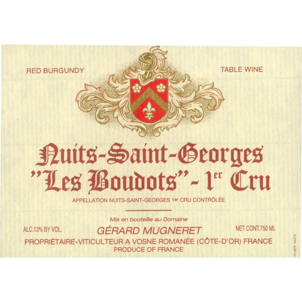 Nuits St Georges Les Boudots Bottle