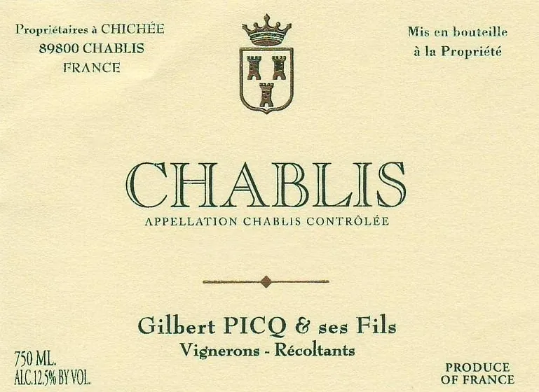 Chablis Bottle