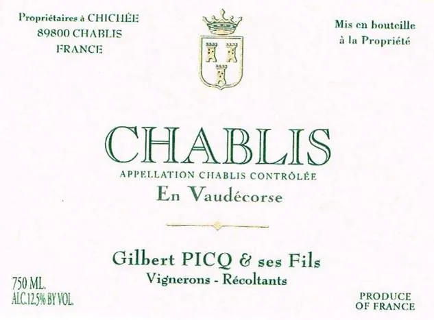 Chablis en Vaudecorse Bottle