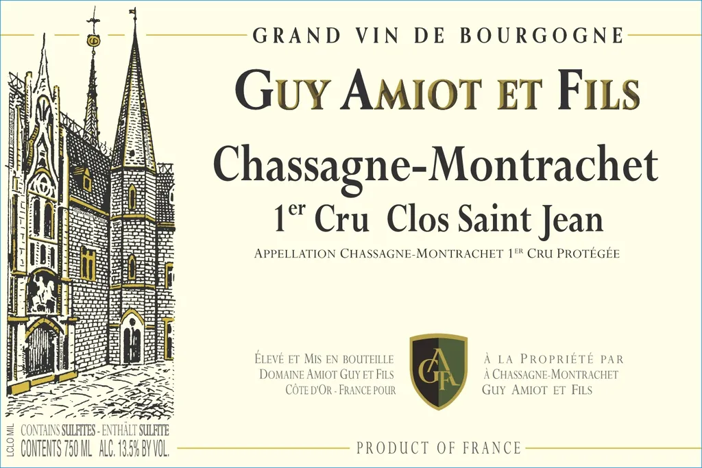 Chassagne-Montrachet Clos Saint Jean Premier Cru Rouge Bottle