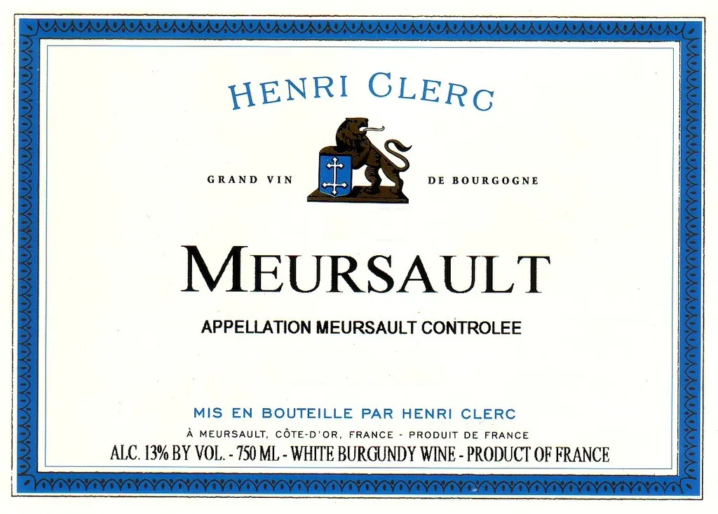 Meursault Bottle