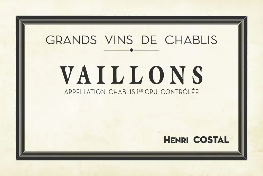 Chablis Premier Cru Vaillons Bottle