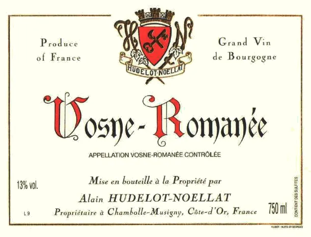 Vosne-Romanee Bottle