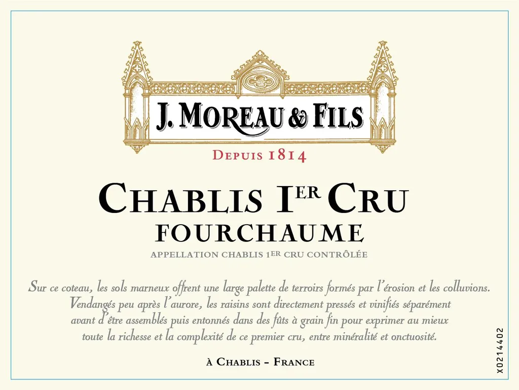 Chablis Fourchaume Premier Cru Bottle