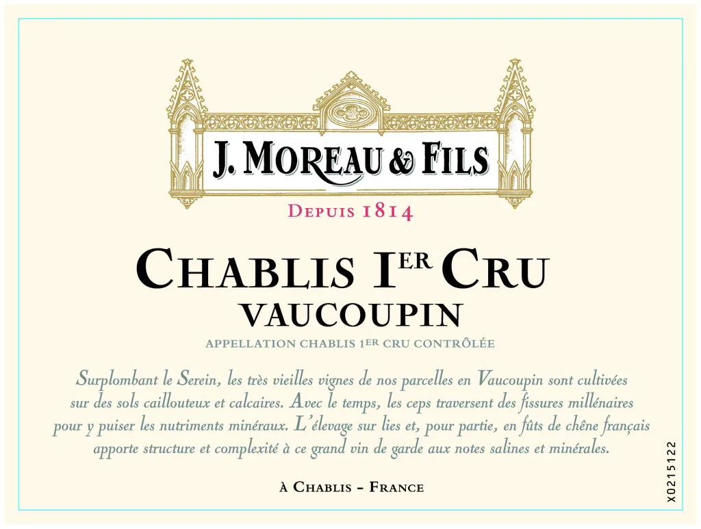 Chablis Vaucoupin Premier Cru Bottle