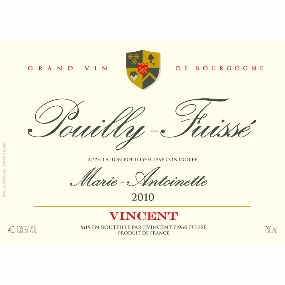 Pouilly-Fuisse Marie-Antoinette Bottle