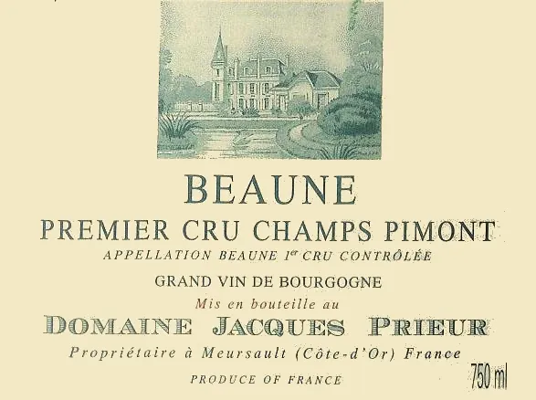 Beaune Champs Pimont Premier Cru Blanc Bottle