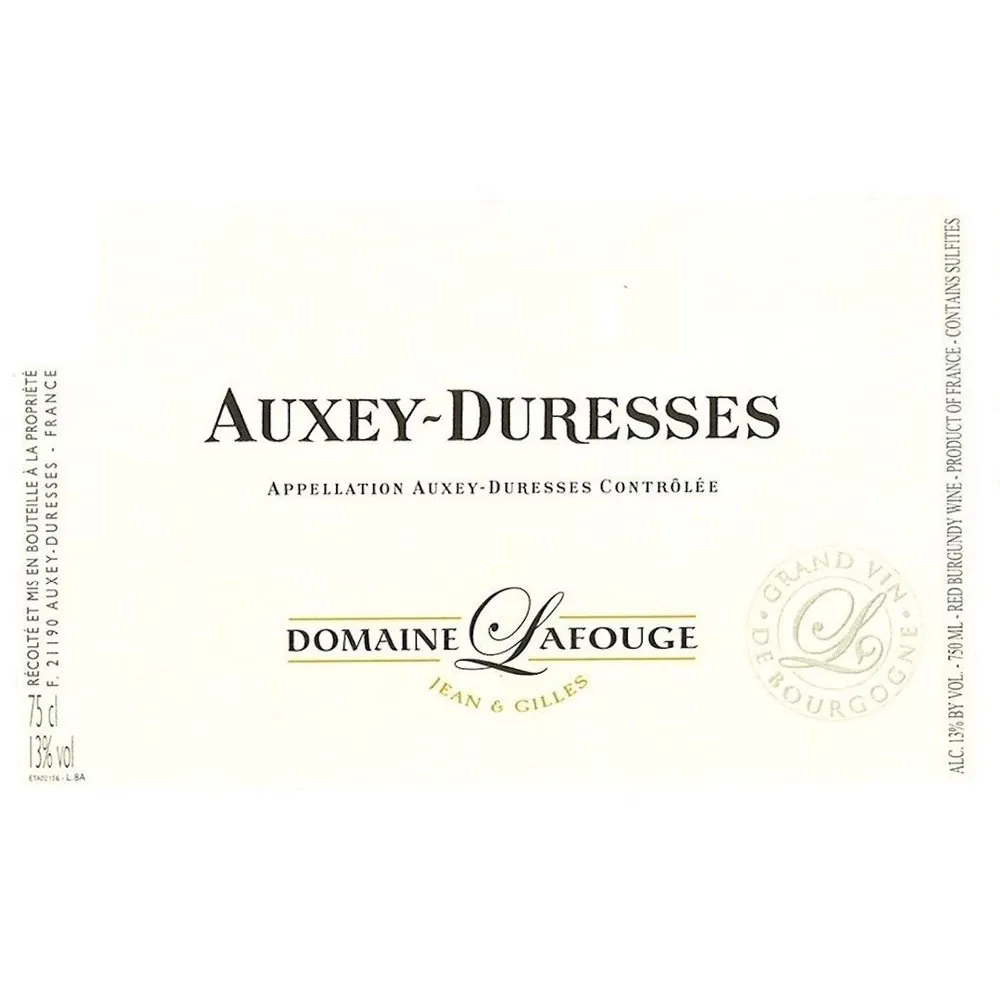 Lafouge Auxey Duresses Rouge Bottle