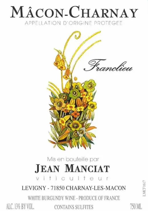 Macon Charnay Franclieu Bottle