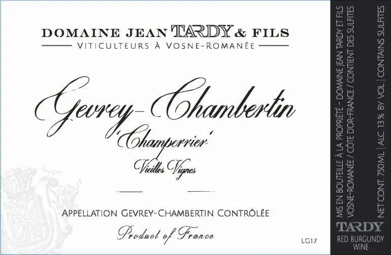 Gevrey-Chambertin Champerrier Vieilles Vignes Bottle