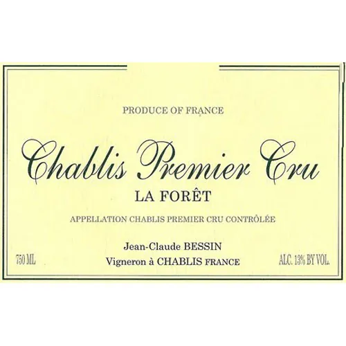 Chablis Premier Cru La Foret Bottle