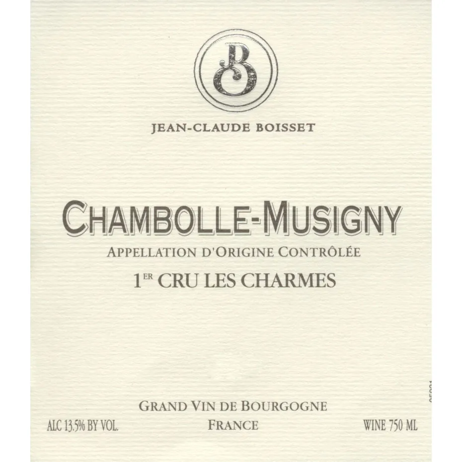 Chambolle Musigny Les Charmes Premier Cru Bottle