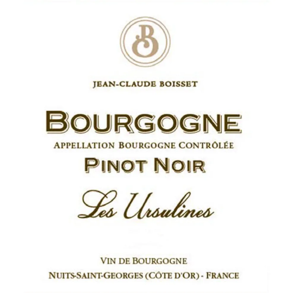 Les Ursulines Pinot Noir Bottle