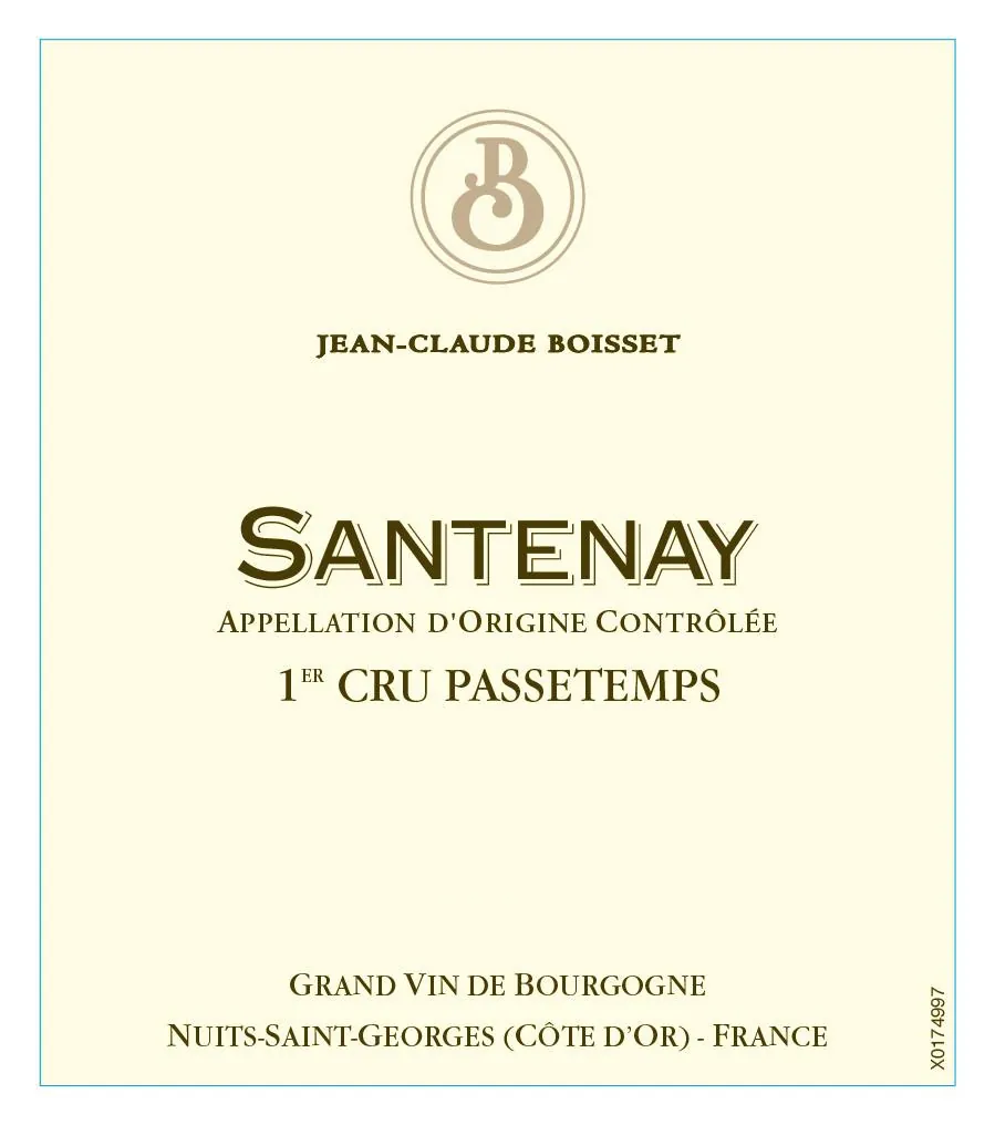 Santenay Passetemps Blanc Premier Cru Bottle
