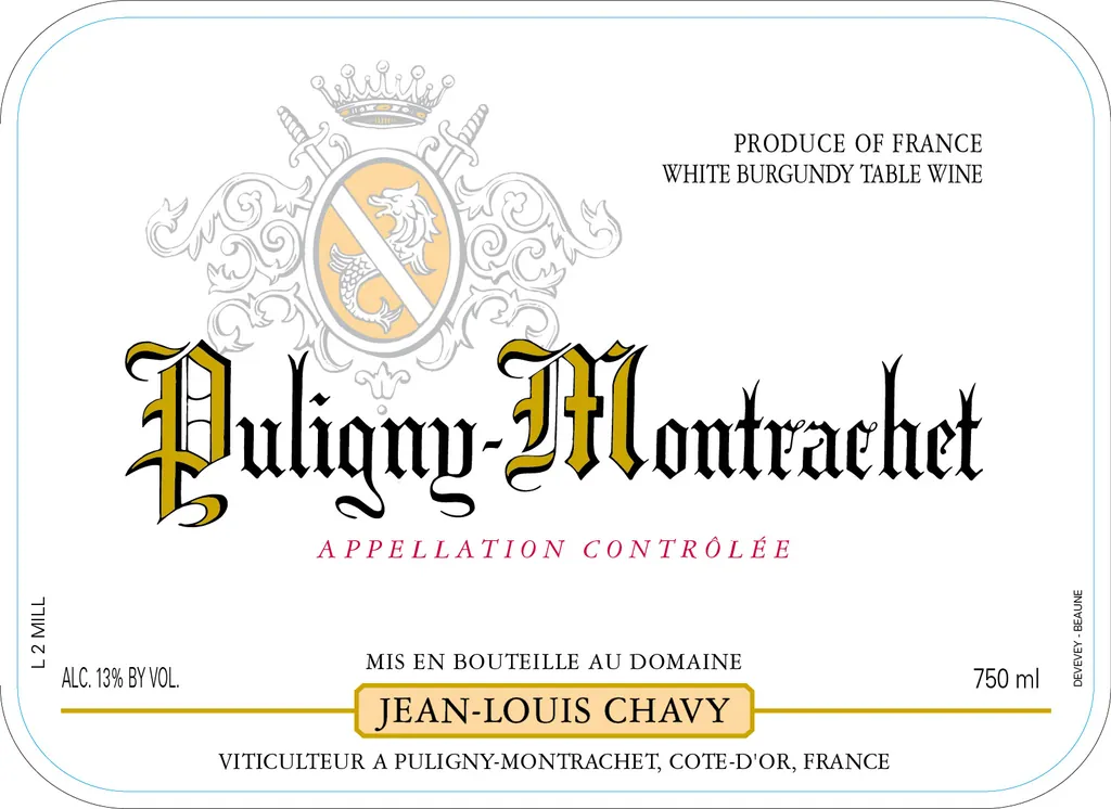 Puligny-Montrachet Bottle
