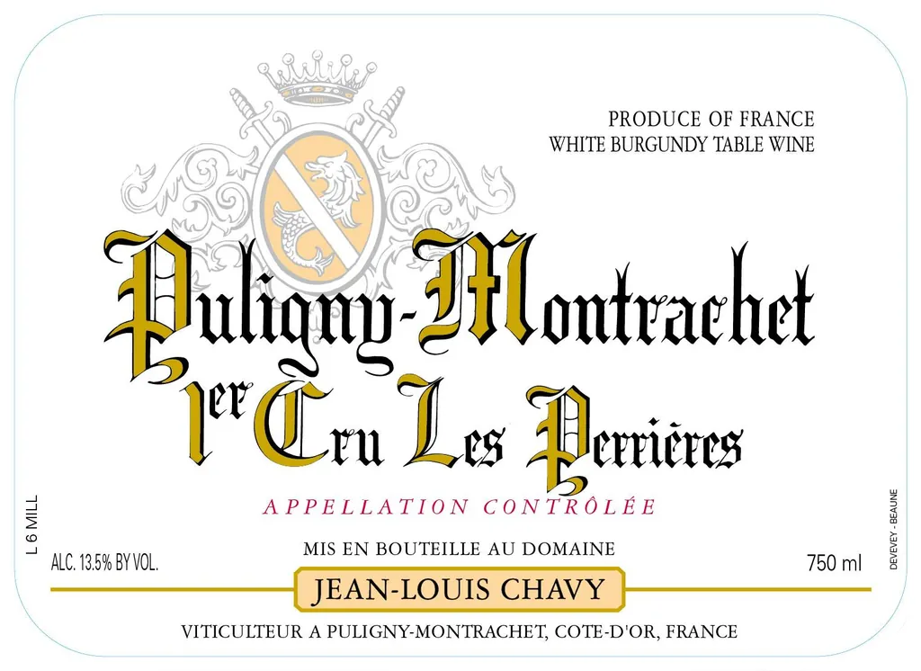 Puligny-Montrachet Les Perrieres Premier Cru Bottle