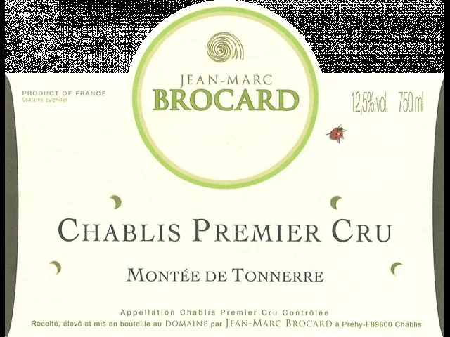 Brocard Montee de Tonnerre Chablis Bottle