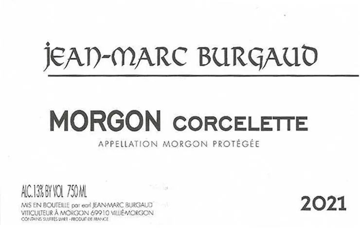 Morgon Corcelette Bottle