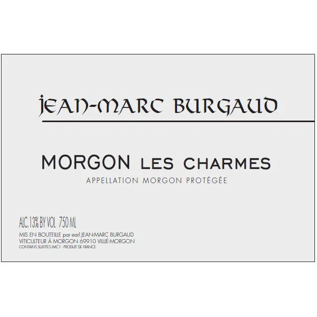 Morgon Les Charmes Bottle