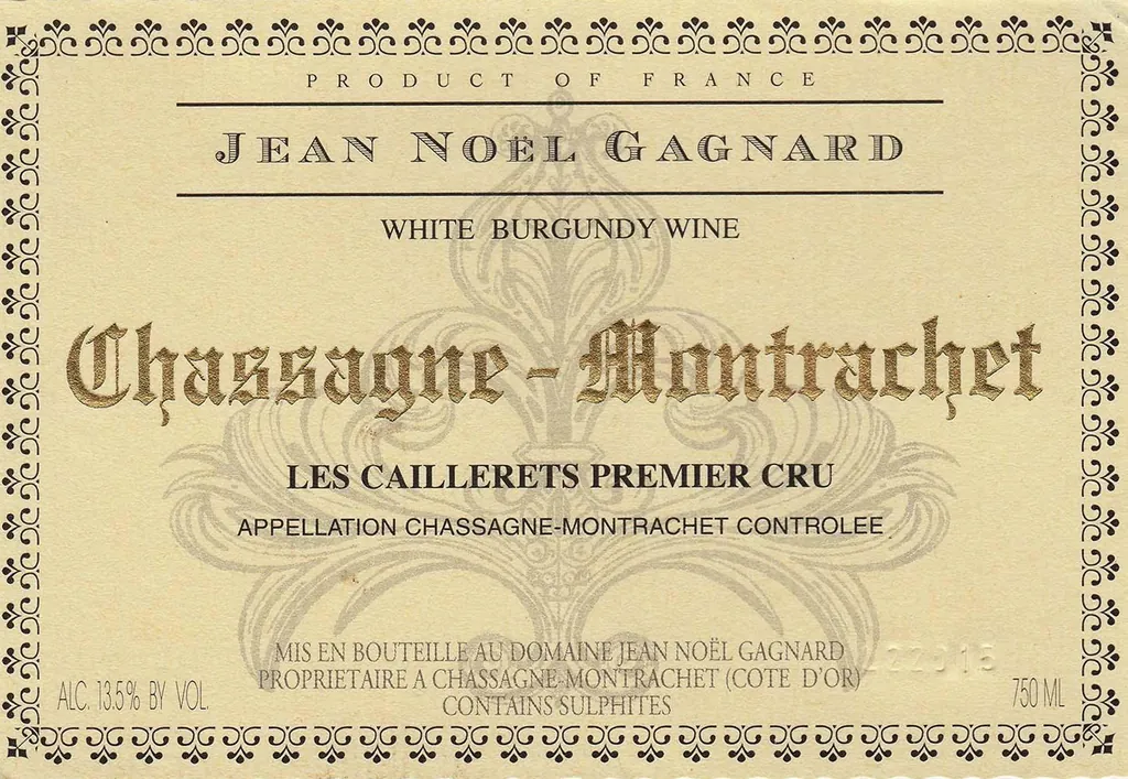Chassagne-Montrachet Les Caillerets Premier Cru Bottle