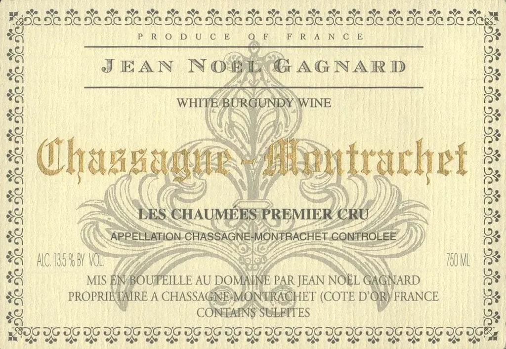 Chassagne-Montrachet Les Chaumees Premier Cru Bottle