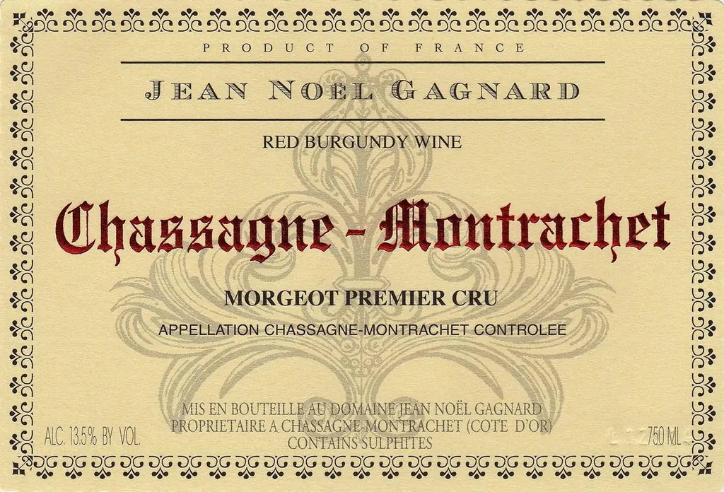 Chassagne-Montrachet Morgeot Premier Cru Bottle