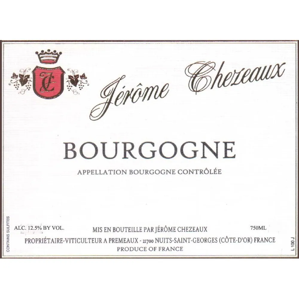 Bourgogne Rouge Bottle