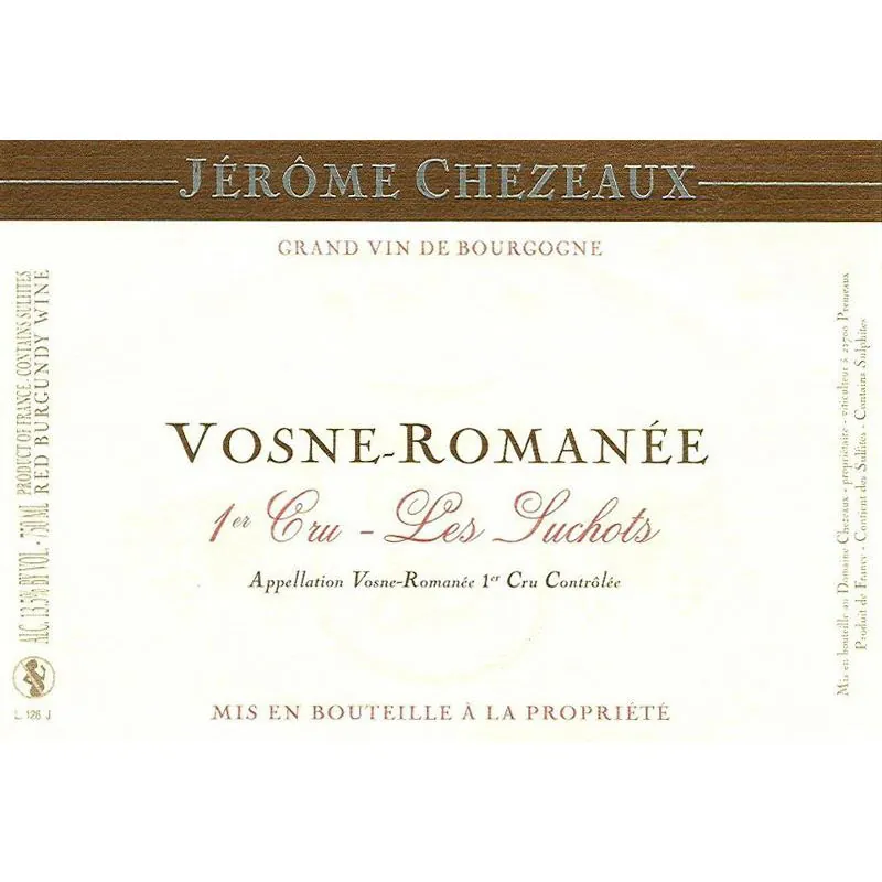 Vosne-Romanee Premier Cru Les Suchots Bottle