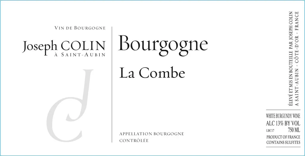Bourgogne Blanc Les Hauts de la Combe Bottle