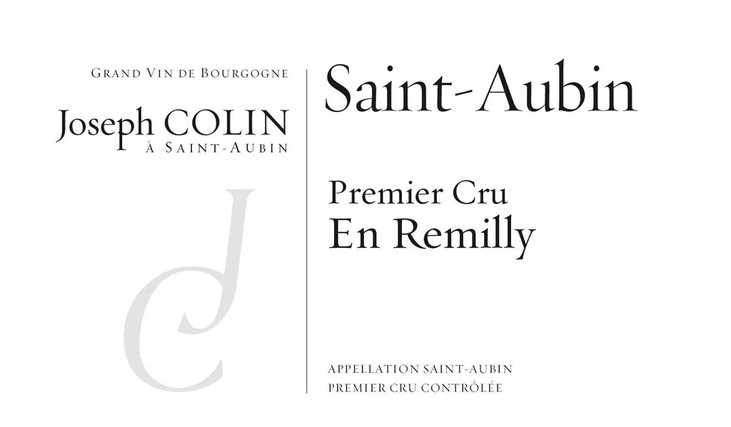 St-Aubin En Remilly Premier Cru Bottle