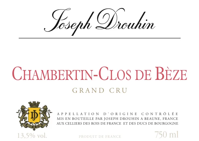 Chambertin-Clos de Beze Grand Cru Bottle