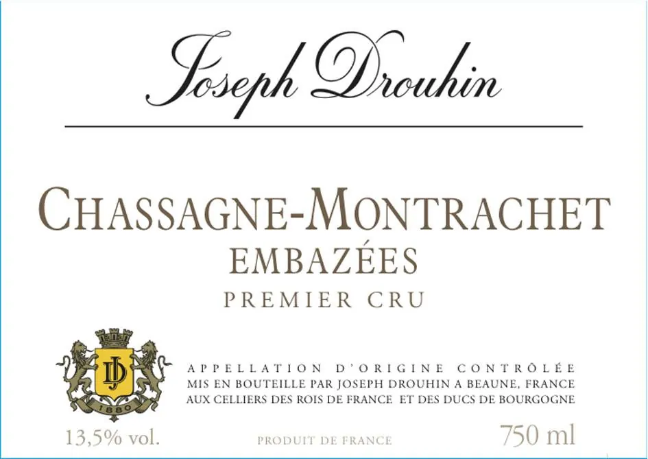 Chassagne-Montrachet Les Embazees Premier Cru Bottle
