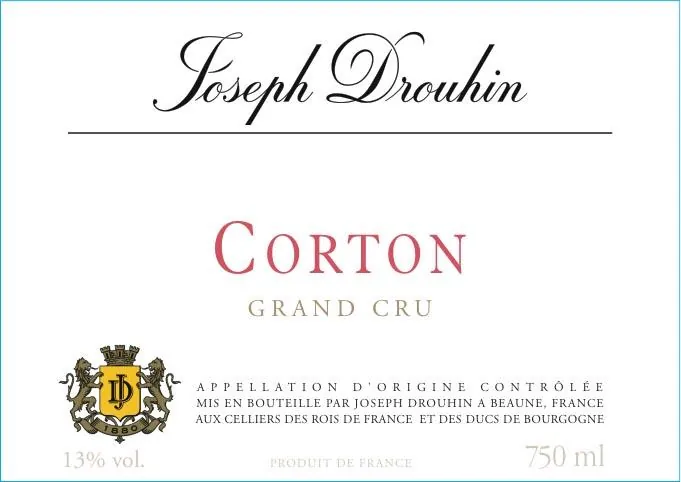 Corton Grand Cru Bottle