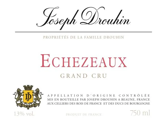 Echezeaux Grand Cru Bottle