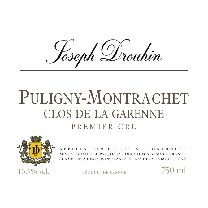 Puligny-Montrachet Clos de la Garenne Bottle