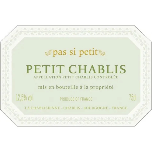 Pas Si Petit Petit Chablis Bottle