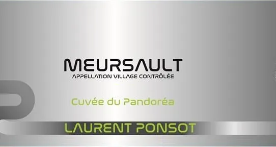 Meursault Cuvee du Pandorea Bottle