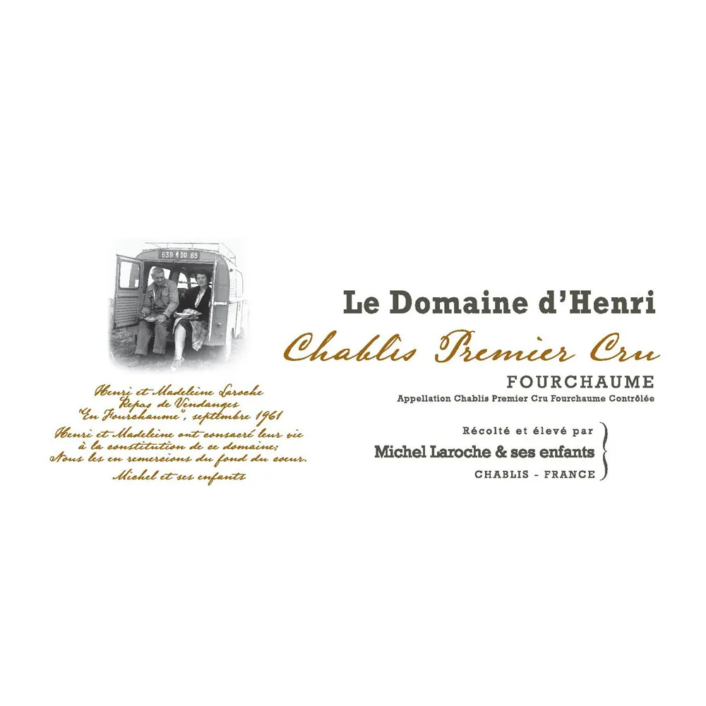 Chablis Fourchaume Premier Cru Bottle