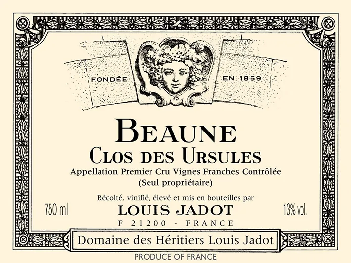 Beaune Clos des Ursules Premier Cru Bottle
