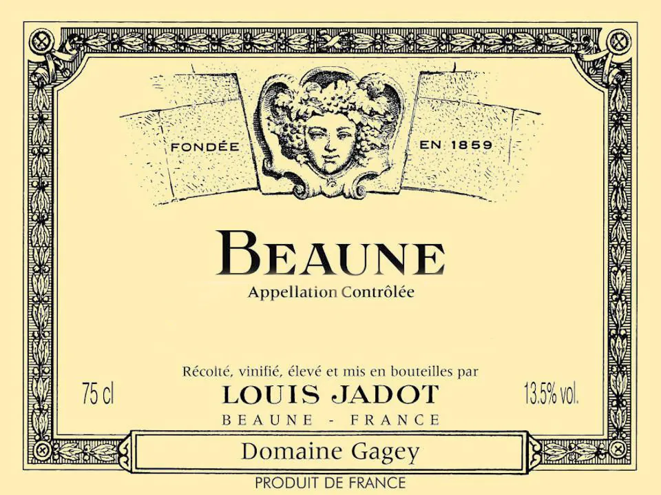 Beaune Domaine Gagey Blanc Bottle