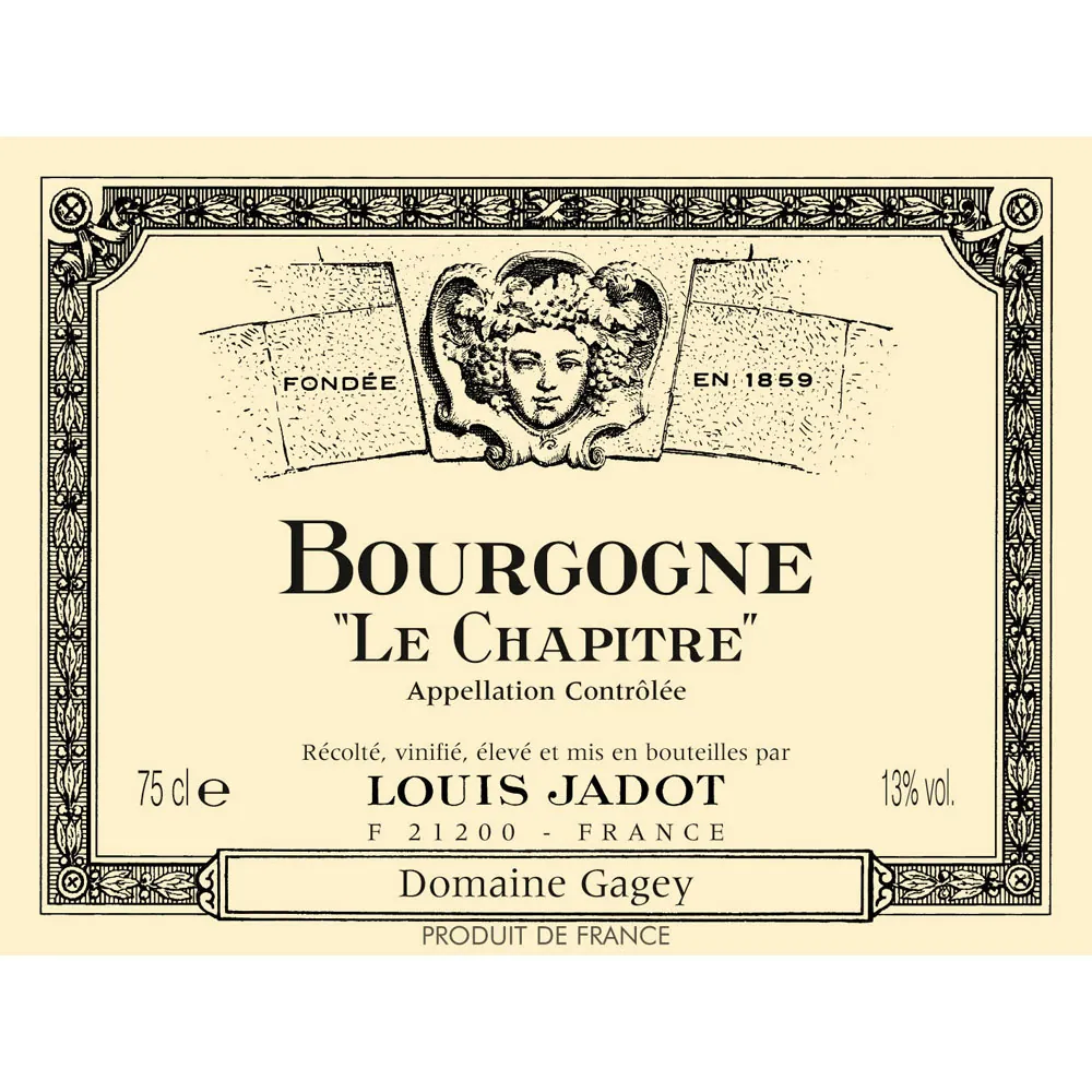 Bourgogne Le Chapitre Bottle