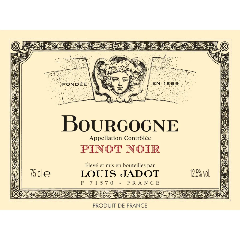 Bourgogne Pinot Noir Bottle