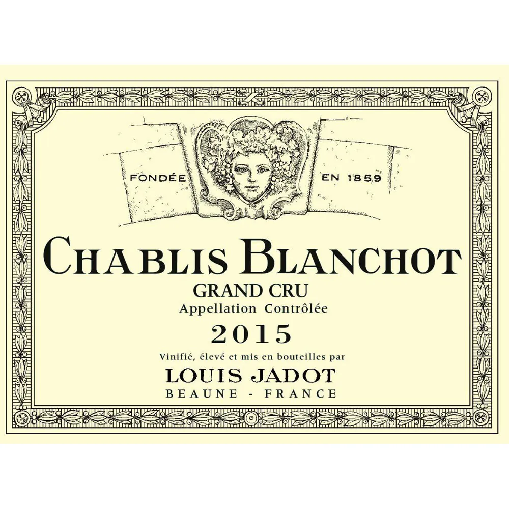 Chablis Blanchot Grand Cru Bottle