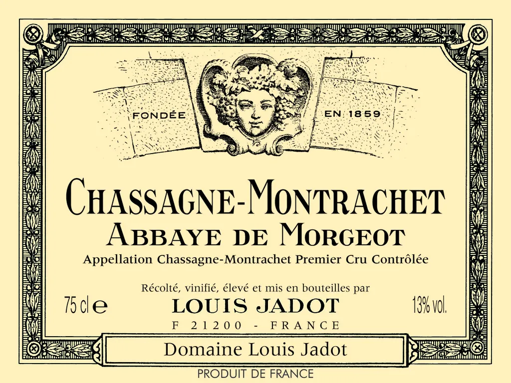 Chassagne-Montrachet Abbaye de Morgeot Premier Cru Bottle