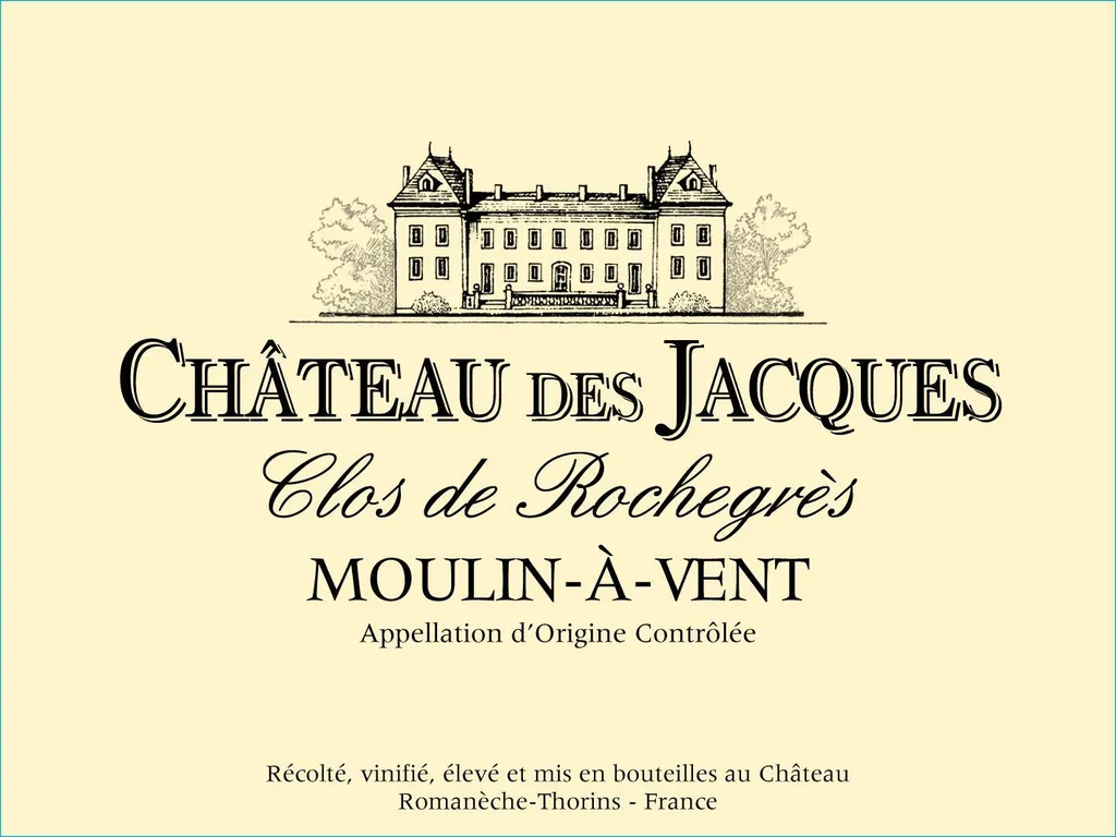 Chateau des Jacques Moulin-a-Vent Clos de Rochegres Bottle